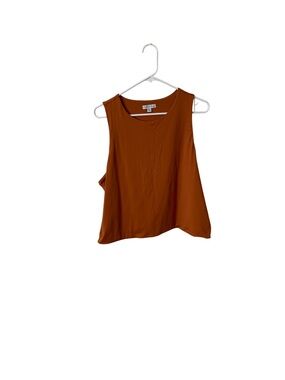 Ophelia roe dusty orange Scoop Neck Sleeveless Tank